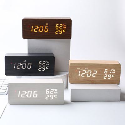 Reloj Digital LED con Control Remoto, Temperatura y Humedad - Image 22