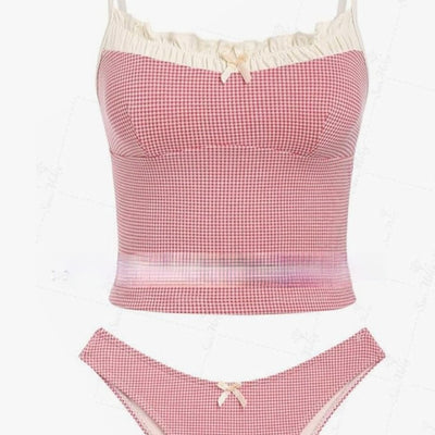 Bikini Mujer Estampado Leopardo con Detalles de Contraste - Image 4