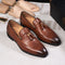 Zapatos de Cuero Artesanales para Hombre - Estilo Business Casual con Borlas