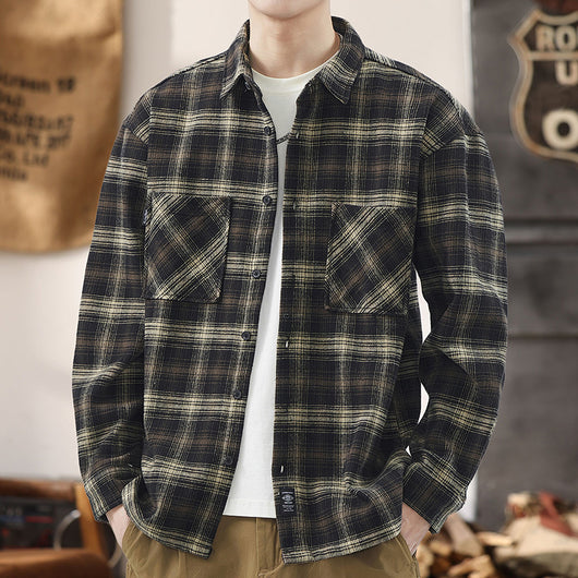 Camisa Suéter Holgada de Manga Larga para Otoño e Invierno - Resistente a Manchas - Image 8