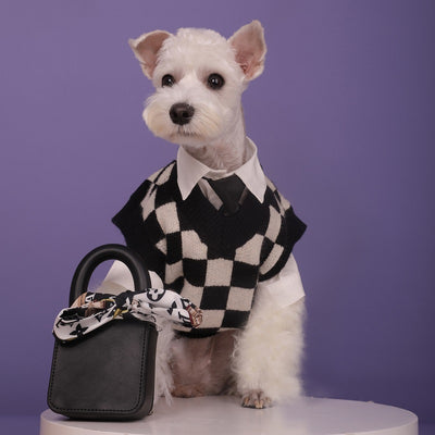 Suéter Cuadriculado para Mascotas Otoño e Invierno - Image 14