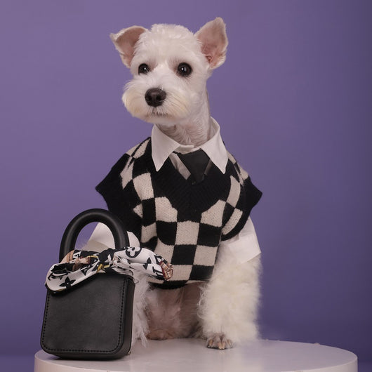 Suéter Cuadriculado para Mascotas Otoño e Invierno - Image 14