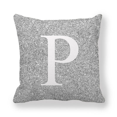 Funda de Almohada Gris con Letras Encriptadas - Tela Melocotón Premium - Image 17