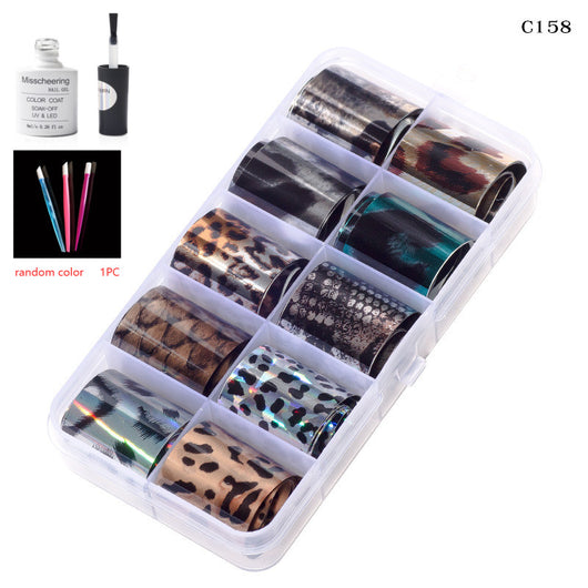 Set de 12 Láminas Decorativas para Uñas - Transferencias Nail Art - Image 66
