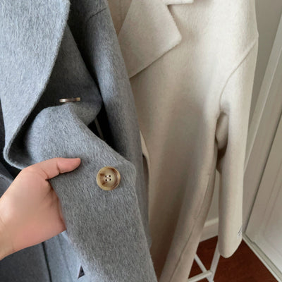 Abrigo Reversible de Lana y Cashmere - Elegancia Versátil - Image 11