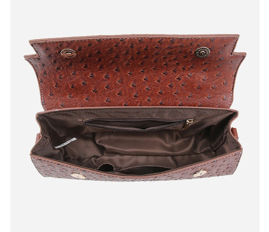 Bolso Bandolera de Cuero Texturizado Avestruz - Image 19