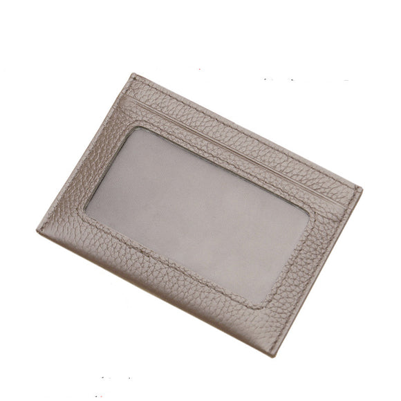 Billetera Minimalista de Cuero Ultra Delgada para Hombre