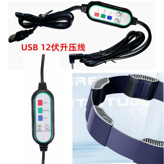 Ventilador Portátil de Cintura con 5 Aspas para Actividades Outdoor - Image 23