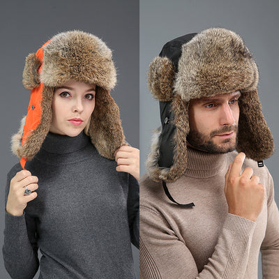 Gorro Térmico Unisex de Piel de Conejo con Protección Auditiva para Clima Frío - Image 4