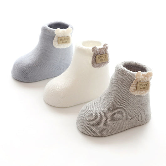 Calcetines para Bebé con Diseño de Rayas Retorcidas y Estampado Animado - Image 5