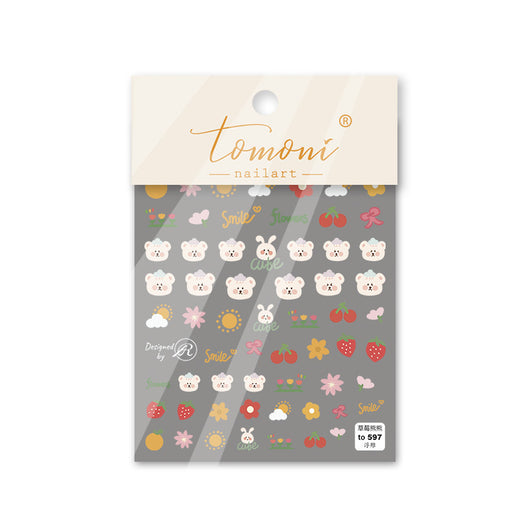 Stickers de Uñas 5D con Relieve Adhesivo - Diseño Simple y Adorable - Image 8