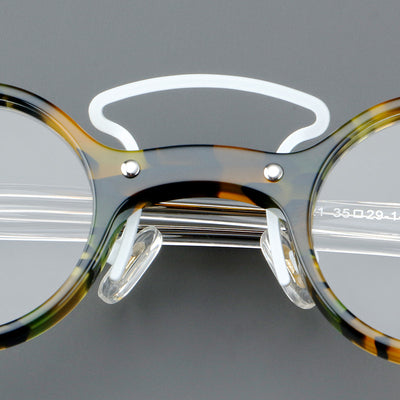 Gafas Retro Marco Redondo Pequeño Estilo Japonés - Image 29