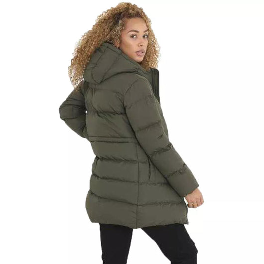 Abrigo Largo Acolchado con Capucha para Mujer - Calidez Total en Invierno - Image 10