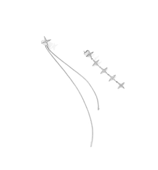 Aretes Asimétricos de Estrella - Elegancia y Temperamento Femenino - Image 9