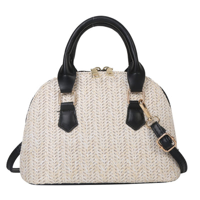 Bolsa Mensajera Tejida Portátil de Estilo Casual - Image 20