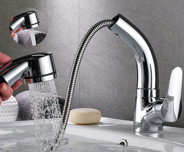 Grifo de Cocina y Baño Extraíble en Cobre Puro con Agua Fría y Caliente - Image 4