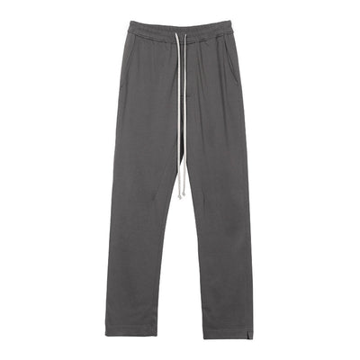 Pantalones Rectos Holgados Gris Oscuro - Estilo Casual Urbano - Image 3