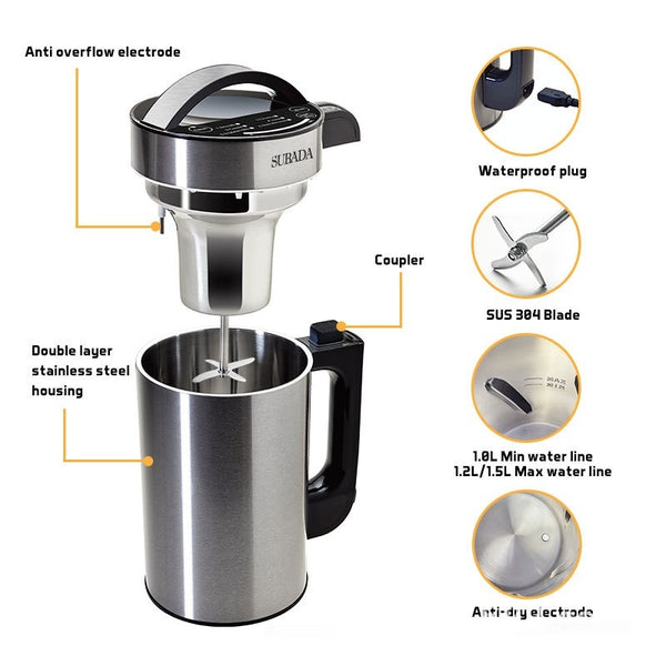 Licuadora Automática de Leche de Soja con Rotor de Ruptura Celular