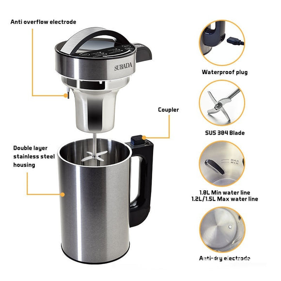 Licuadora Automática de Leche de Soja con Rotor de Ruptura Celular