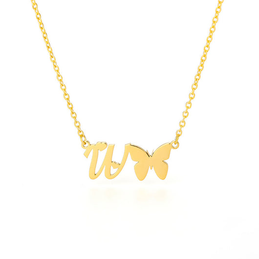 Collar Colgante Mariposa con Inicial Personalizada - Image 15