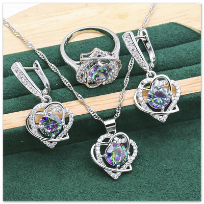 Conjunto de Joyería Elegante: Anillo, Collar, Aretes y Pulsera - Image 12
