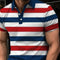 Camisa Suelta Casual para Hombre con Solapa e Impresión Digital 3D