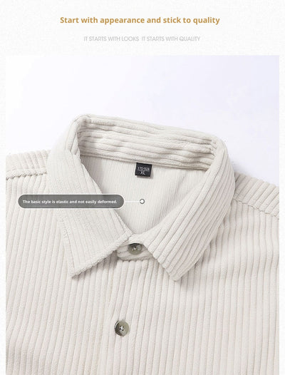 Abrigo Elegante Cuello Falso Dos Piezas para Hombre - Image 15