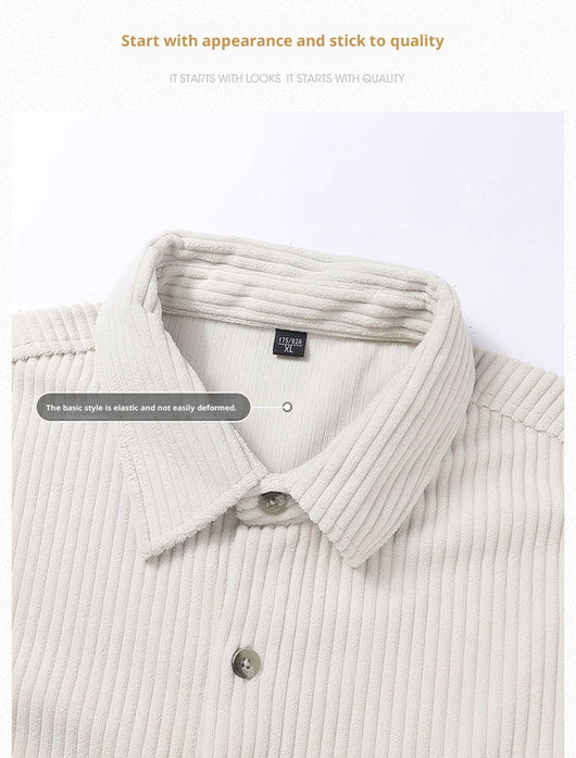 Abrigo Elegante Cuello Falso Dos Piezas para Hombre - Image 15