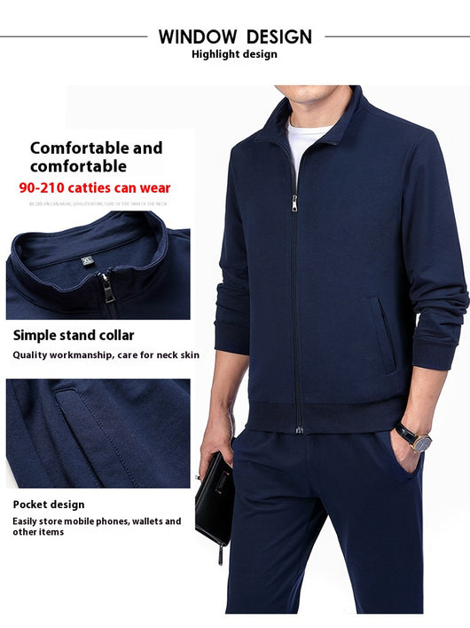 Conjunto Deportivo de 2 Piezas Talla Grande - Cardigan Casual Primavera Otoño - Image 25
