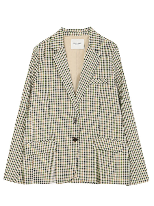 Blazer Retro Hong Kong Elegante Suelto de Manga Larga Profesional