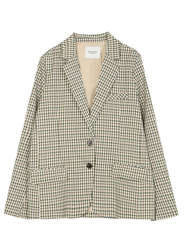 Blazer Retro Hong Kong Elegante Suelto de Manga Larga Profesional