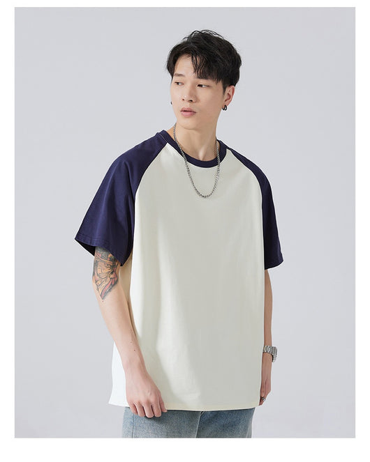 Camiseta Holgada de Algodón con Manga Raglán para Hombre - Image 10