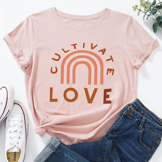 Camiseta Básica Cuello Redondo Manga Corta para Mujer - Image 26
