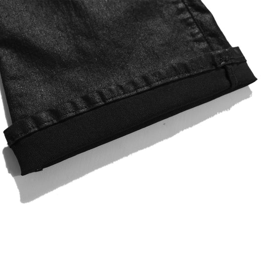 Jeans Negros Rectos Vintage con Acabado Encerado - Image 12