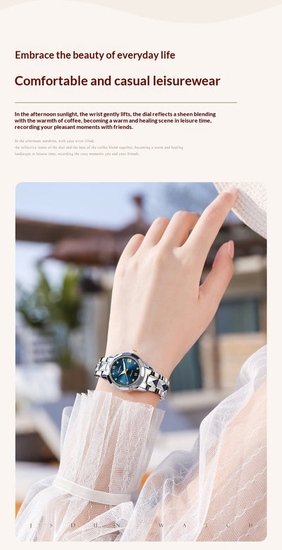 Reloj Mecánico Elegante de Gran Esfera para Parejas - Image 16