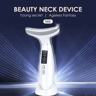 Instrumento de Belleza para Cuello con Luz LED y Compresa Fría Multifuncional