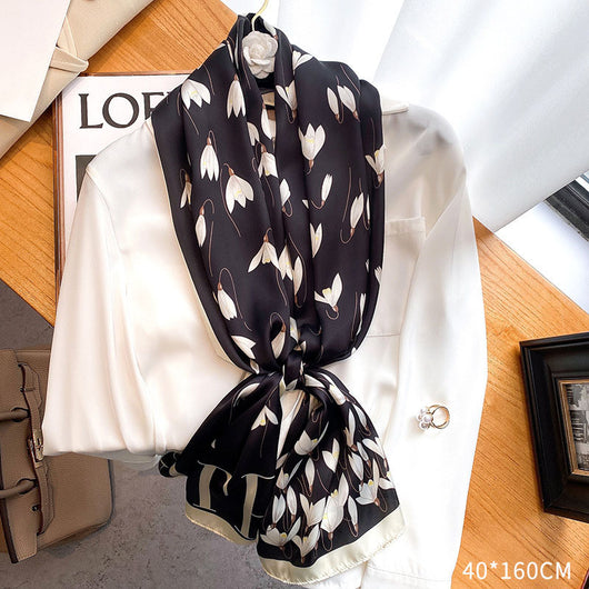 Bufanda de Moda Cálida con Estampado Floral - Image 11