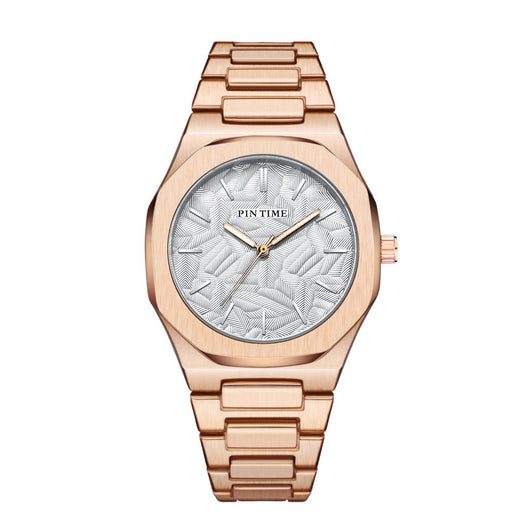 Reloj Impermeable para Hombre con Esfera Grabada en Relieve de Hoja de Palma - Image 19