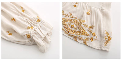 Falda Elegante con Escote V y Bordado Integral - Image 15
