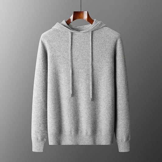 Conjunto de Sudadera con Capucha y Pantalón Tejido de Color Liso para Hombre - Image 2