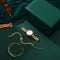 Reloj para Mujer con Pulsera de Acero Verde - Set Completo