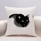 Funda De Almohada 8 Negro Gato 35 X 35 Cm