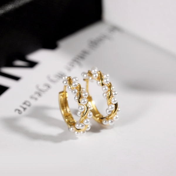 Aretes de Perla Lujo Verano Mujer - Diseño de Alto Sentido