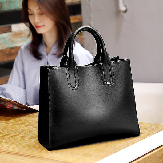 Bolso de Cuero Genuino Gran Capacidad Bandolera para Mujer - Image 8