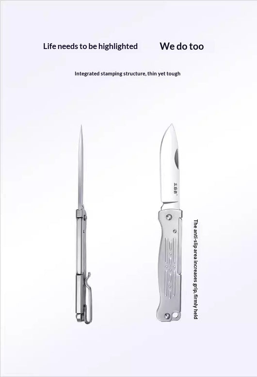 Navaja de Bolsillo Sueca Swedwood Steel - Compacta, Plegable y Ultra Afilada - Image 3