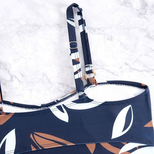Traje de Baño Dos Piezas con Falda Estampada para Mujer - Image 13