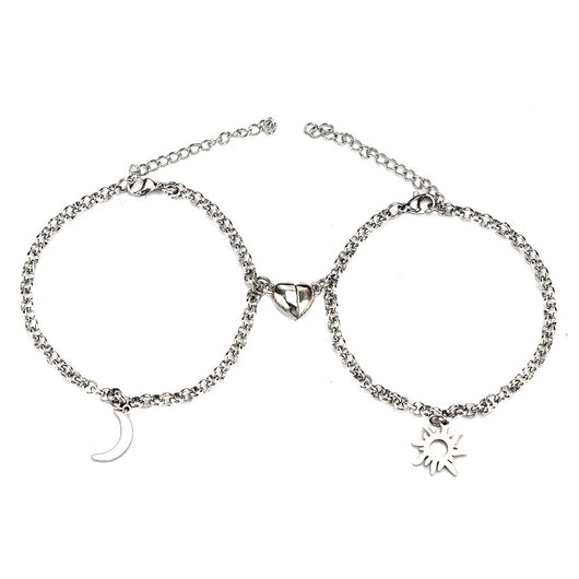 Pulseras Magnéticas Sol y Luna para Parejas - Acero Inoxidable, Regalos Día de Enamorados - Image 20