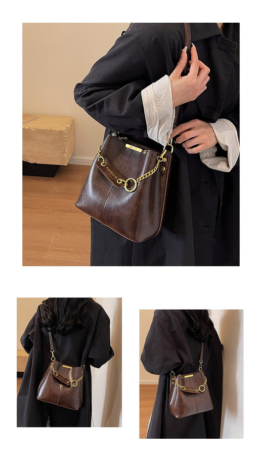 Bolso de Hombro de Gran Capacidad con Correa Ancha - Image 10