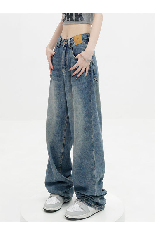 Jeans Retro Azul Holgados de Corte Recto - Image 16