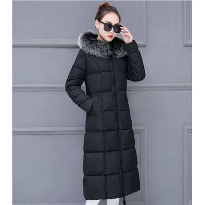 Abrigo Largo Acolchado Estilo Coreano Hasta la Rodilla - Image 18